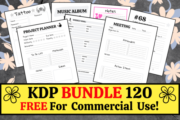 Download KDP Bundle Pack 120 Templates + Extras - Templates Collection