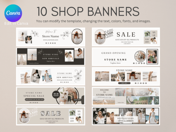 Download Minimalist Etsy Shop Banner Templates - Templates Collection