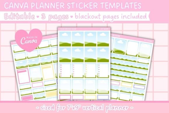 Download Canva Editable Planner Sticker Templates - Templates Collection