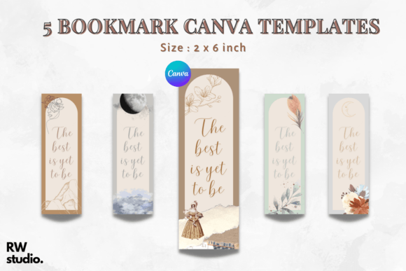 Download 5 Bookmark Canva Templates | Printable - Templates Collection