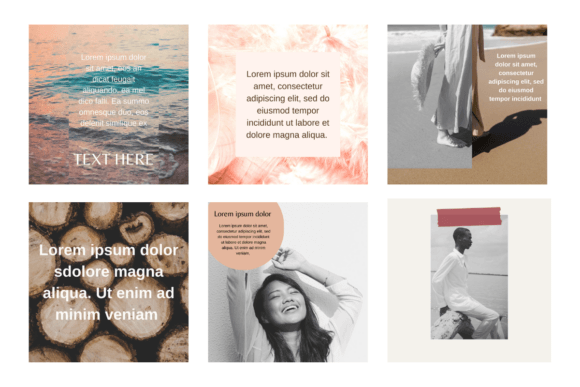 Download Boho Minimal Instagram Templates CANVA - Templates Collection