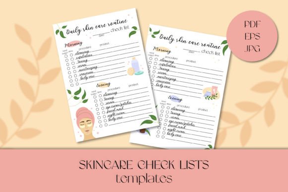 Download Skincare Daily Checklist Templates - Templates Collection
