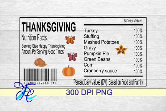 Download Thanksgiving Nutrition Label - Nutrition Collection