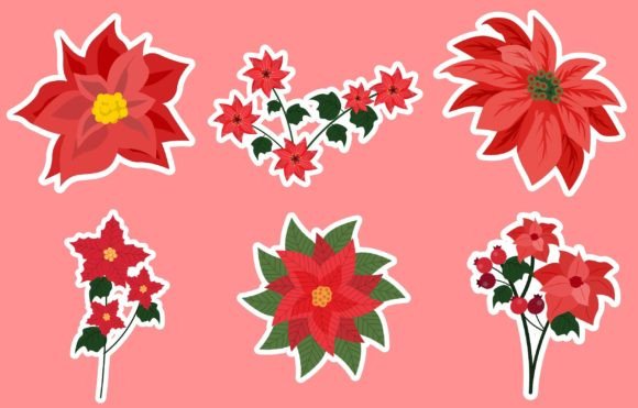 Download Journal Templates Poinsettias Sticker - Templates Collection