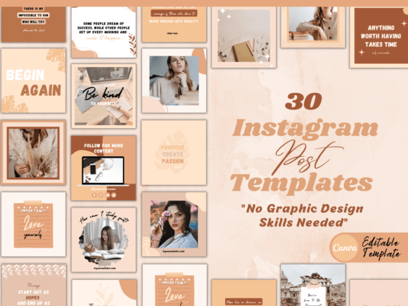 Download Instagram Post Templates -Canva Template - Templates Collection