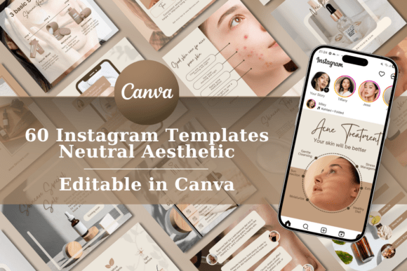 Download Skincare Instagram Canva Templates - Templates Collection