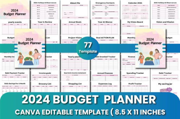 Download 2024 Budget Planner Canva Templates - Templates Collection