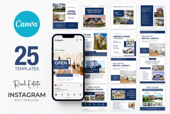 Download 25 Real Estate Instagram Canva Templates - Templates Collection