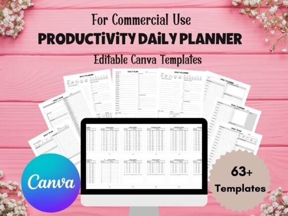 Download Editable Daily Planner Canva Templates - Templates Collection