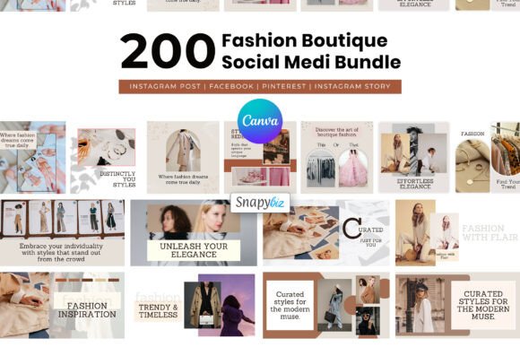 Download Fashion Canva Social Media Templates - Templates Collection
