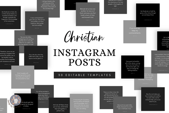 Download 30 Christian Instagram Canva Templates. - Templates Collection