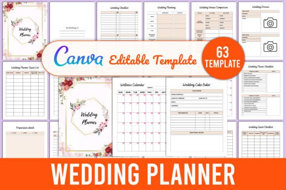 Download Wedding Planner Canva Template - Wedding planner Collection