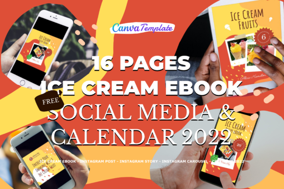Download 16 Ice Cream EBook Canva Templates - Templates Collection