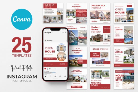 Download 25 Real Estate Canva Instagram Templates - Templates Collection
