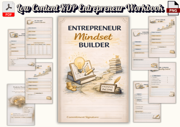 Download Low Content KDP Entrepreneur Workbook - Low content kdp Collection